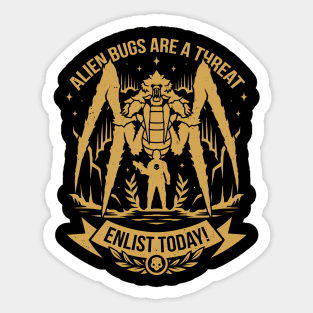 Enlist Today! Sticker